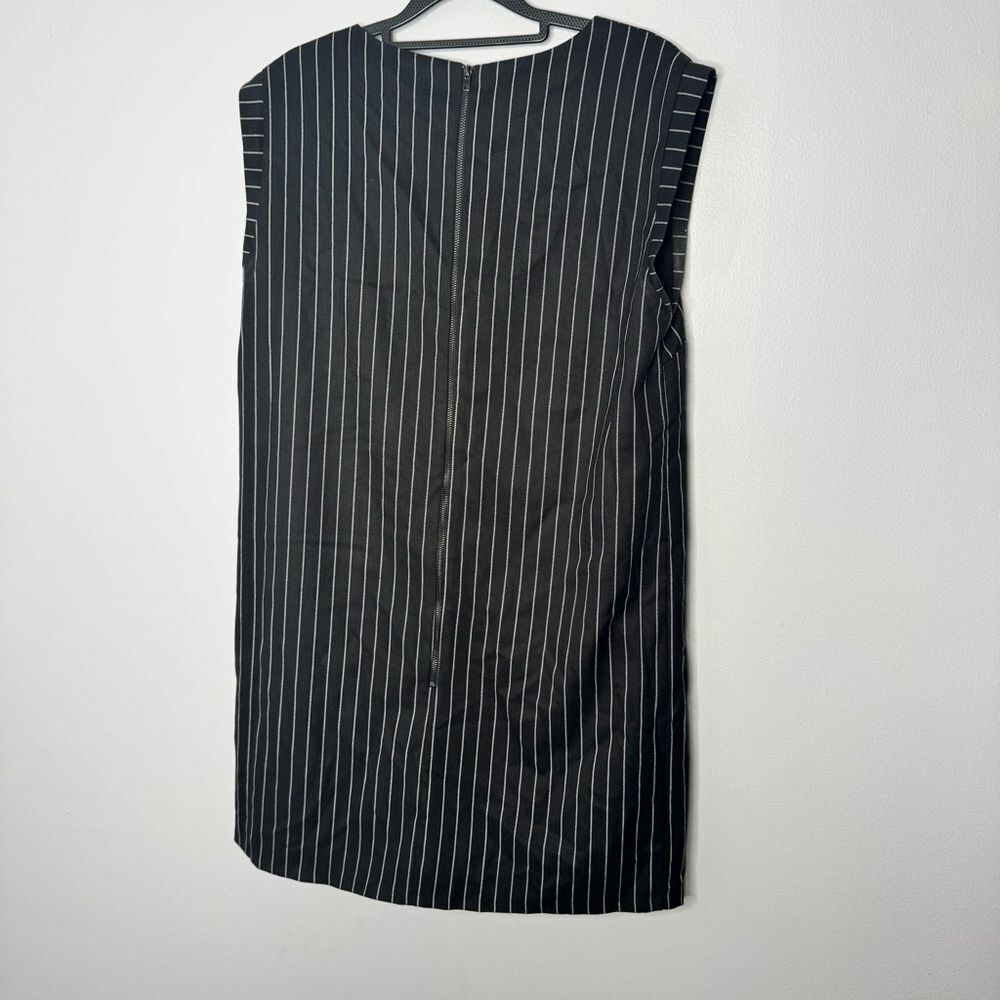 Line & Dot black and white pinstripe drop waist dress size large - Picture 5 of 6